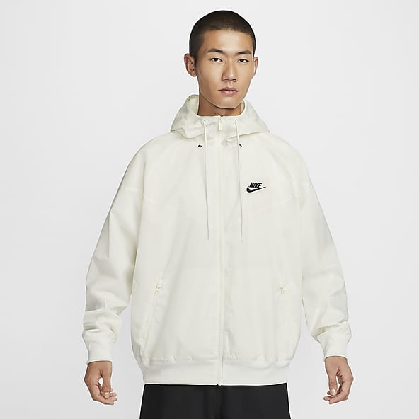 Nike white windbreaker jacket online